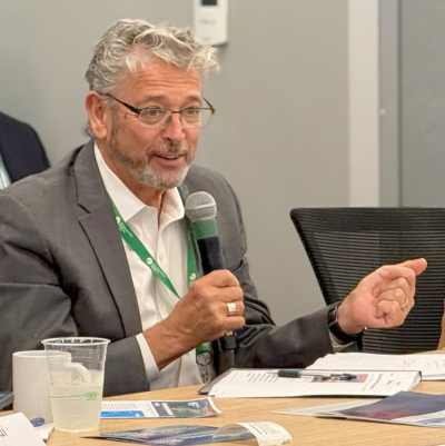 Talking about the need for environmental regulations of maritime trade at a roundtable discussion during Climate Week