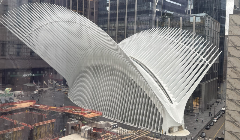 A view of the Oculus from 7 World Trade
