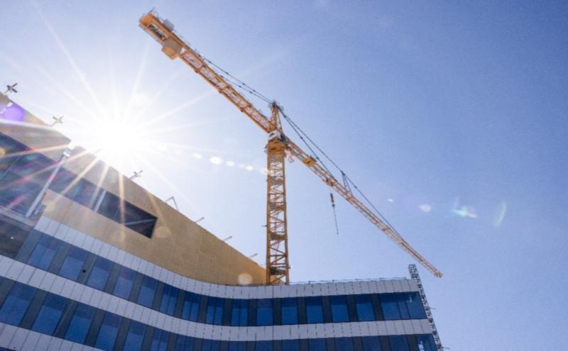 Construction crane.