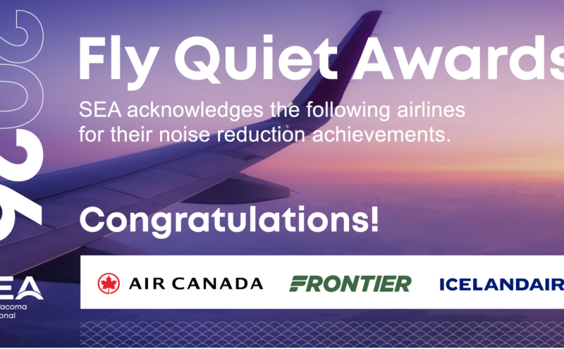 2026 Fly Quiet winners are Air Canda, Frontier, and Icelandair.