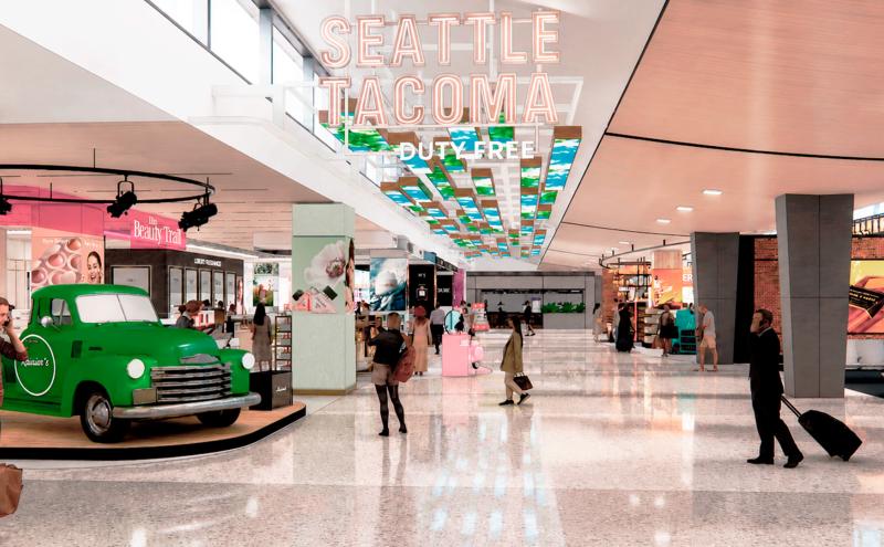 Duty-free shopping rendering.