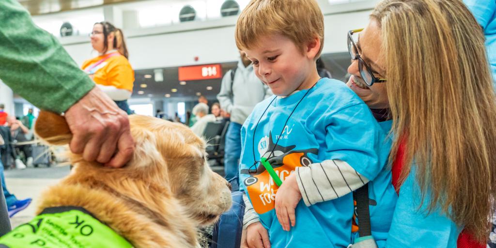 Passengers with Disabilities Rehearse the Airport Experience at Wings for All Event