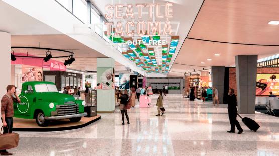 Duty-free shopping rendering.