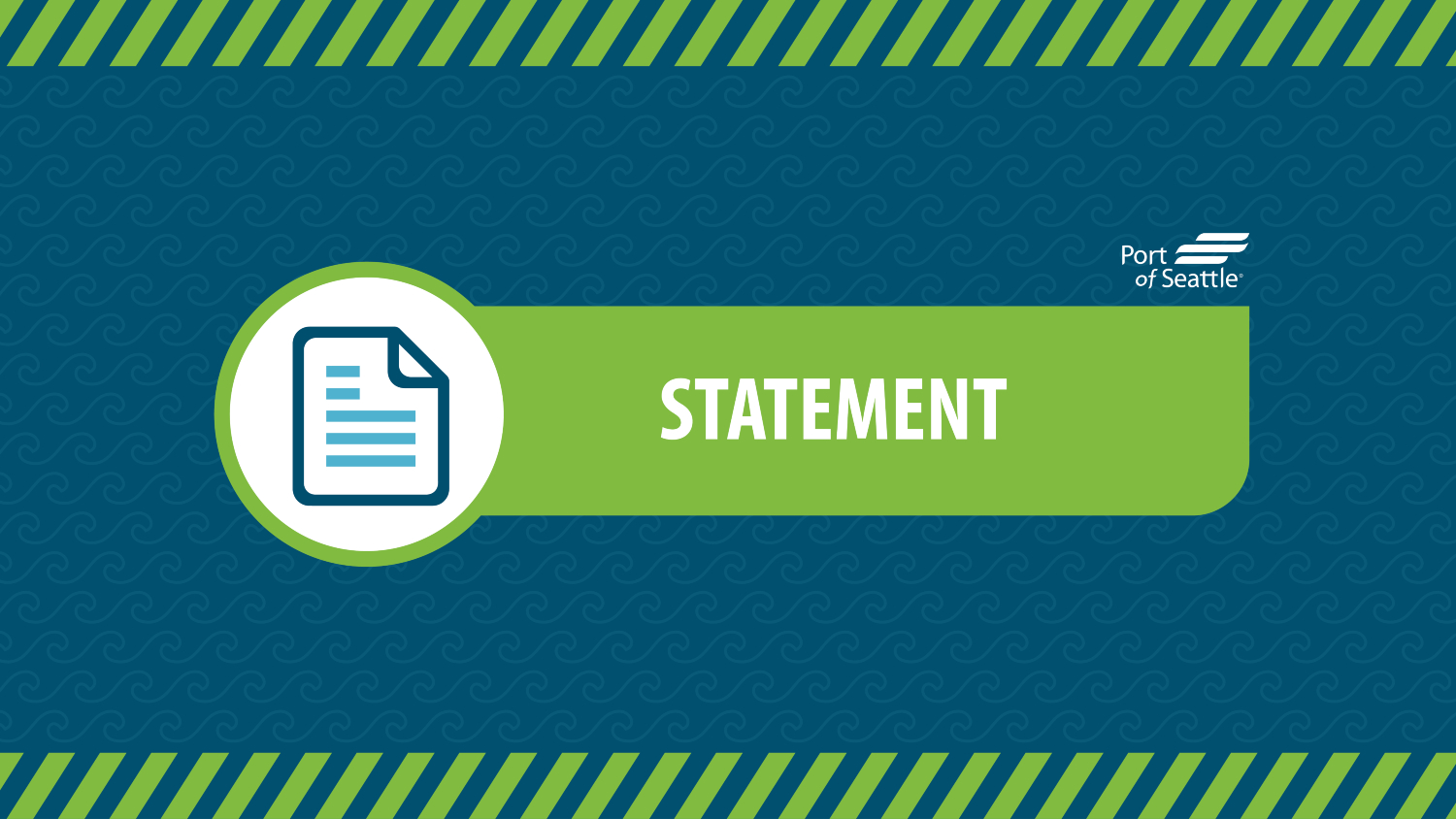 Statement on Order Clarifying Rules for Use of Port Properties and Expanding Access to Rights Trainings