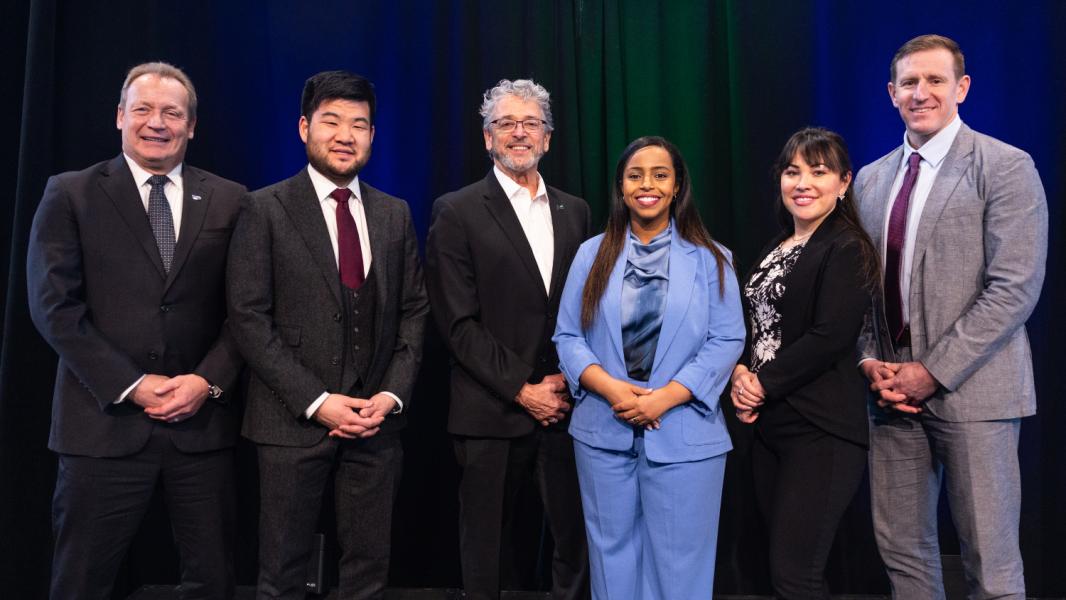 State of the Port speakers: Executive Director Steve Metruck and the Port of Seattle's five Commissioners