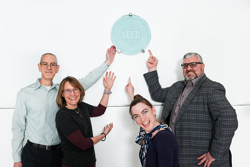 Port staff celebrate earning LEED Certification on the N Concourse Modernization