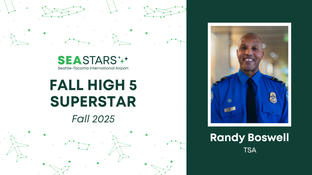 Fall High 5 Superstar for fall 2025: TSA Randy Boswell