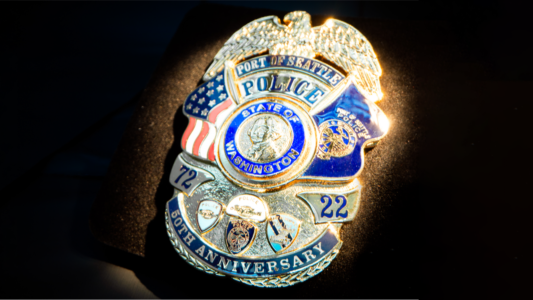 Port of Seattle Police Department 50 Anniversary Badge