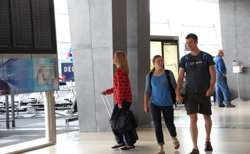 Passengers in Concourse A