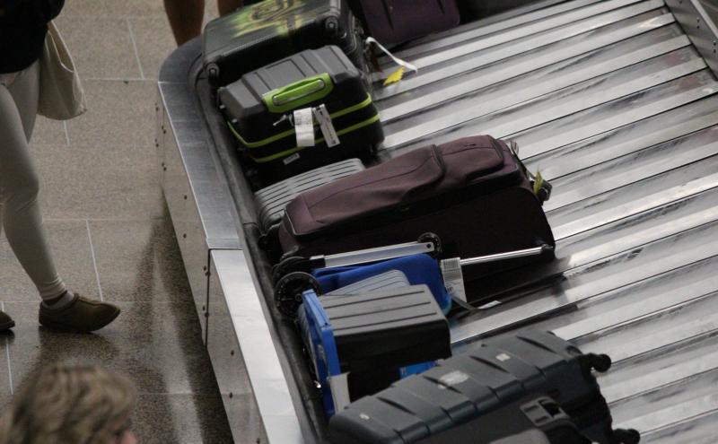 Luggage on a Baggage Claim