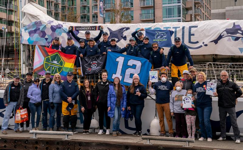 Clipper race Team Seattle and supporters