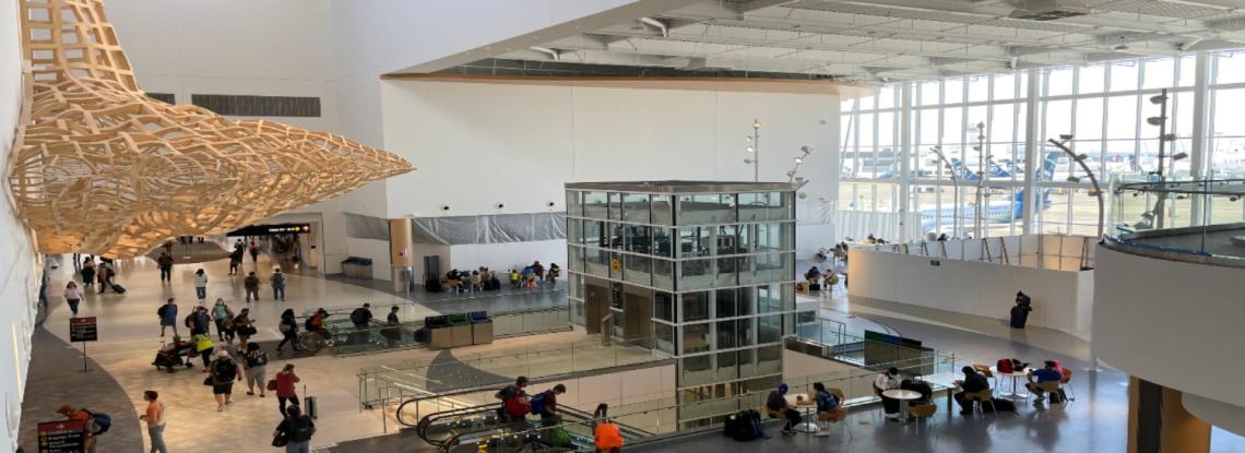 Aerial of the North Satellite.