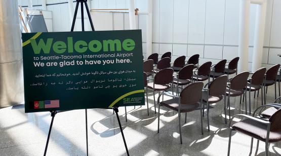 SEA Airport Prepares a Welcoming Environment for Afghan Refugees