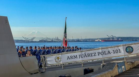Port Welcomes Mexican Naval Vessel ARM Benito Juarez (POLA 101)